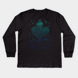 Water Tribe Constellation. Kids Long Sleeve T-Shirt